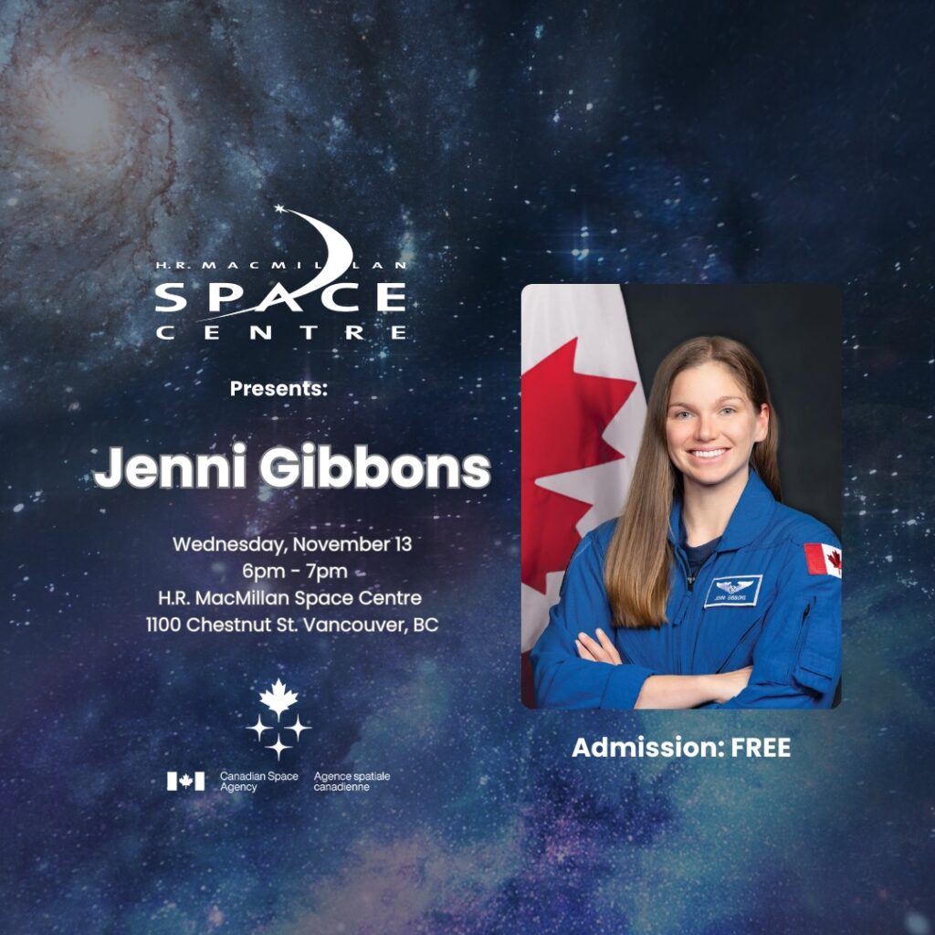 Jenni Gibbons CSA Space Centre Astronaut